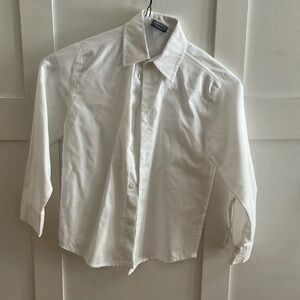 Nautica boys white button down dress shirt